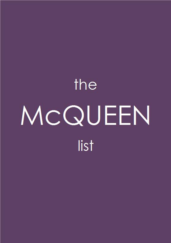 the McQUEEN list